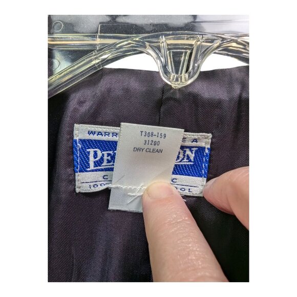 VTG Classic Women's PENDLETON Black 100% Virgin Wool Blazer Size 8 Made In USA - Picture 2 of 11